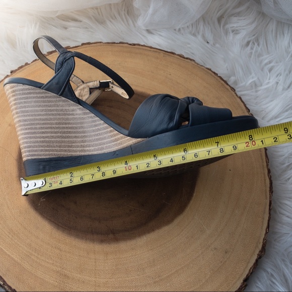 GEOX Respira Roxy Wedge Women's Blue Leather - Picture 10 of 13